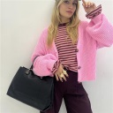 cardigan con bottoni drill